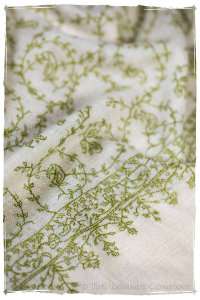 Watercress Bijou Paisley L'amour Soft Cashmere Scarf/Shawl