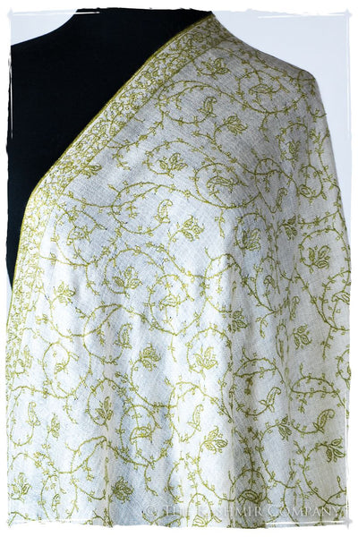 Watercress Bijou Paisley L'amour Soft Cashmere Scarf/Shawl