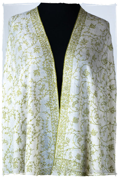 Watercress Bijou Paisley L'amour Soft Cashmere Scarf/Shawl