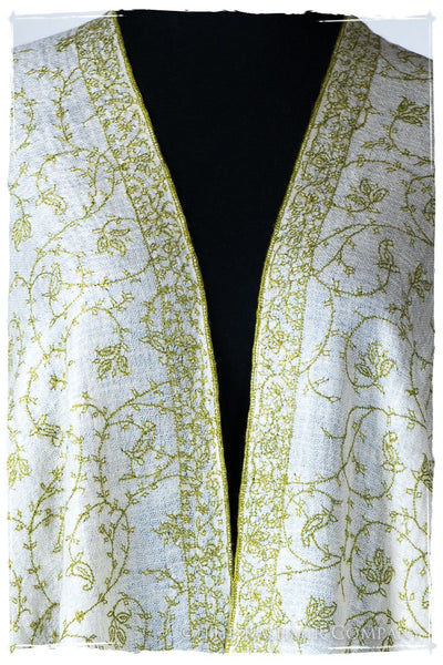 Watercress Bijou Paisley L'amour Soft Cashmere Scarf/Shawl