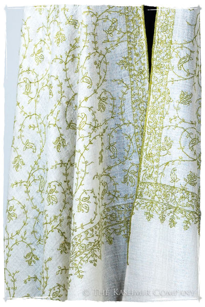 Watercress Bijou Paisley L'amour Soft Cashmere Scarf/Shawl