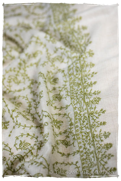 Watercress Bijou Paisley L'amour Soft Cashmere Scarf/Shawl