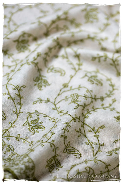 Watercress Bijou Paisley L'amour Soft Cashmere Scarf/Shawl