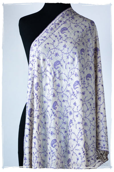 Lilac de Paisley L'amour Soft Cashmere Scarf/Shawl