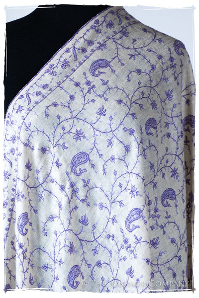 Lilac de Paisley L'amour Soft Cashmere Scarf/Shawl