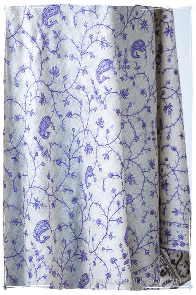 Lilac de Paisley L'amour Soft Cashmere Scarf/Shawl