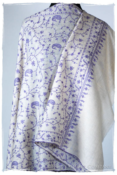 Lilac de Paisley L'amour Soft Cashmere Scarf/Shawl