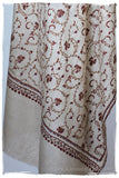 Jardin Bordeaux d'Ivoire Paisley L'amour Soft Cashmere Scarf/Shawl
