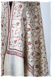 Jardin Bordeaux d'Ivoire Paisley L'amour Soft Cashmere Scarf/Shawl