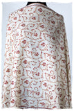 Jardin Bordeaux d'Ivoire Paisley L'amour Soft Cashmere Scarf/Shawl
