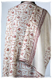 Jardin Bordeaux d'Ivoire Paisley L'amour Soft Cashmere Scarf/Shawl