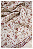 Jardin Bordeaux d'Ivoire Paisley L'amour Soft Cashmere Scarf/Shawl