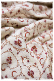 Jardin Bordeaux d'Ivoire Paisley L'amour Soft Cashmere Scarf/Shawl