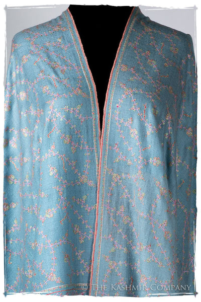 Heritage Blue de Cléopâtre Jardin L'amour Soft Cashmere Scarf/Shawl