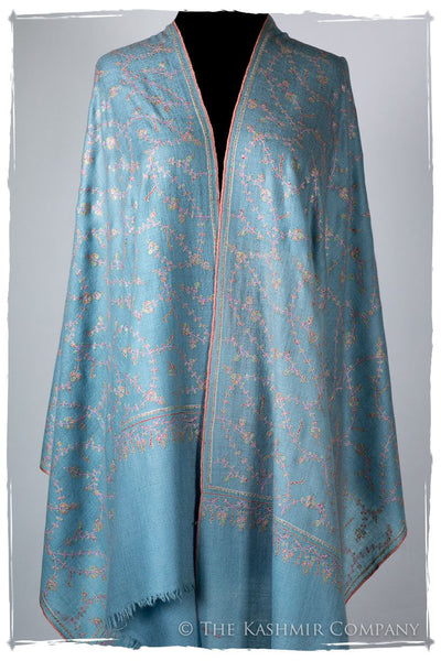 Heritage Blue de Cléopâtre Jardin L'amour Soft Cashmere Scarf/Shawl