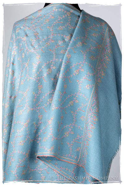 Heritage Blue de Cléopâtre Jardin L'amour Soft Cashmere Scarf/Shawl