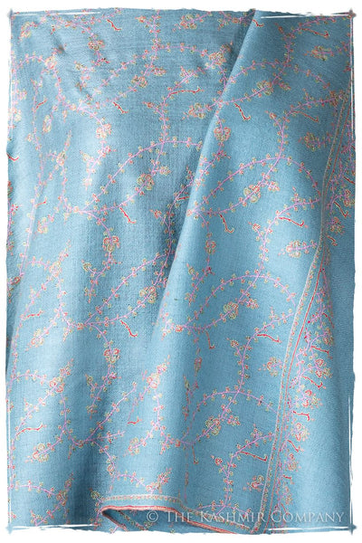 Heritage Blue de Cléopâtre Jardin L'amour Soft Cashmere Scarf/Shawl