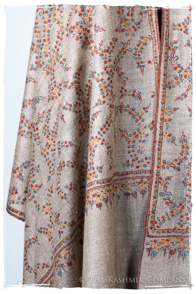 Iris Bleu de Cléopâtre Jardin L'amour Soft Cashmere Scarf/Shawl