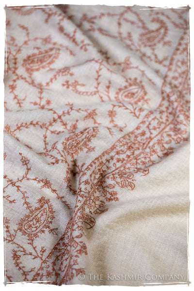 Almónd Bijou Paisley L'amour Soft Cashmere Scarf/Shawl