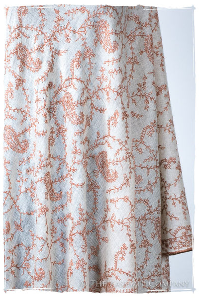 Almónd Bijou Paisley L'amour Soft Cashmere Scarf/Shawl