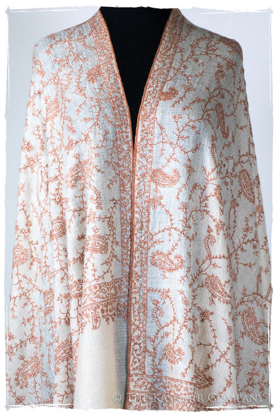 Almónd Bijou Paisley L'amour Soft Cashmere Scarf/Shawl