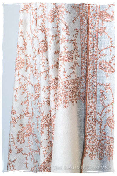 Almónd Bijou Paisley L'amour Soft Cashmere Scarf/Shawl