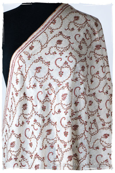 Jardin Mandarin d'Ivoire Paisley L'amour Soft Cashmere Scarf/Shawl