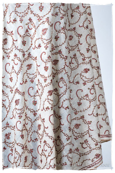 Jardin Mandarin d'Ivoire Paisley L'amour Soft Cashmere Scarf/Shawl