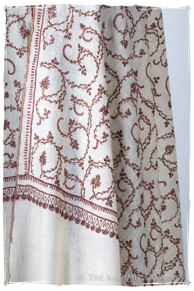 Jardin Mandarin d'Ivoire Paisley L'amour Soft Cashmere Scarf/Shawl