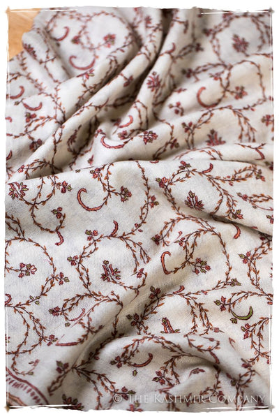 Jardin Mandarin d'Ivoire Paisley L'amour Soft Cashmere Scarf/Shawl