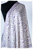 Imperial Purple de Paisley L'amour Soft Cashmere Scarf/Shawl