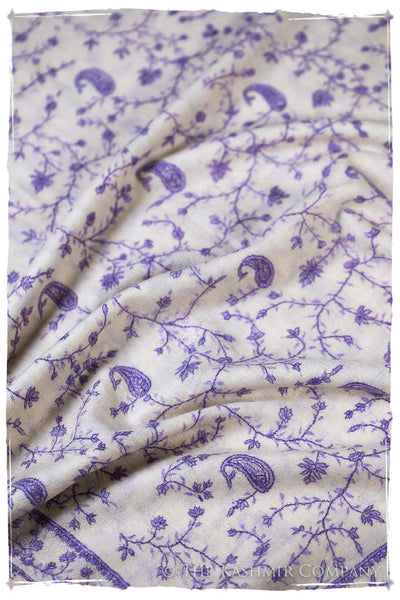 Imperial Purple de Paisley L'amour Soft Cashmere Scarf/Shawl