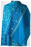 Bijoux Blue Paisley L'amour Soft Cashmere Scarf/Shawl