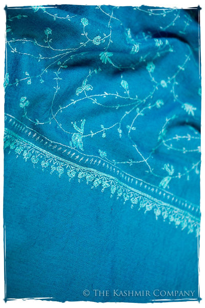 Bijoux Blue Paisley L'amour Soft Cashmere Scarf/Shawl