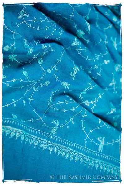 Bijoux Blue Paisley L'amour Soft Cashmere Scarf/Shawl