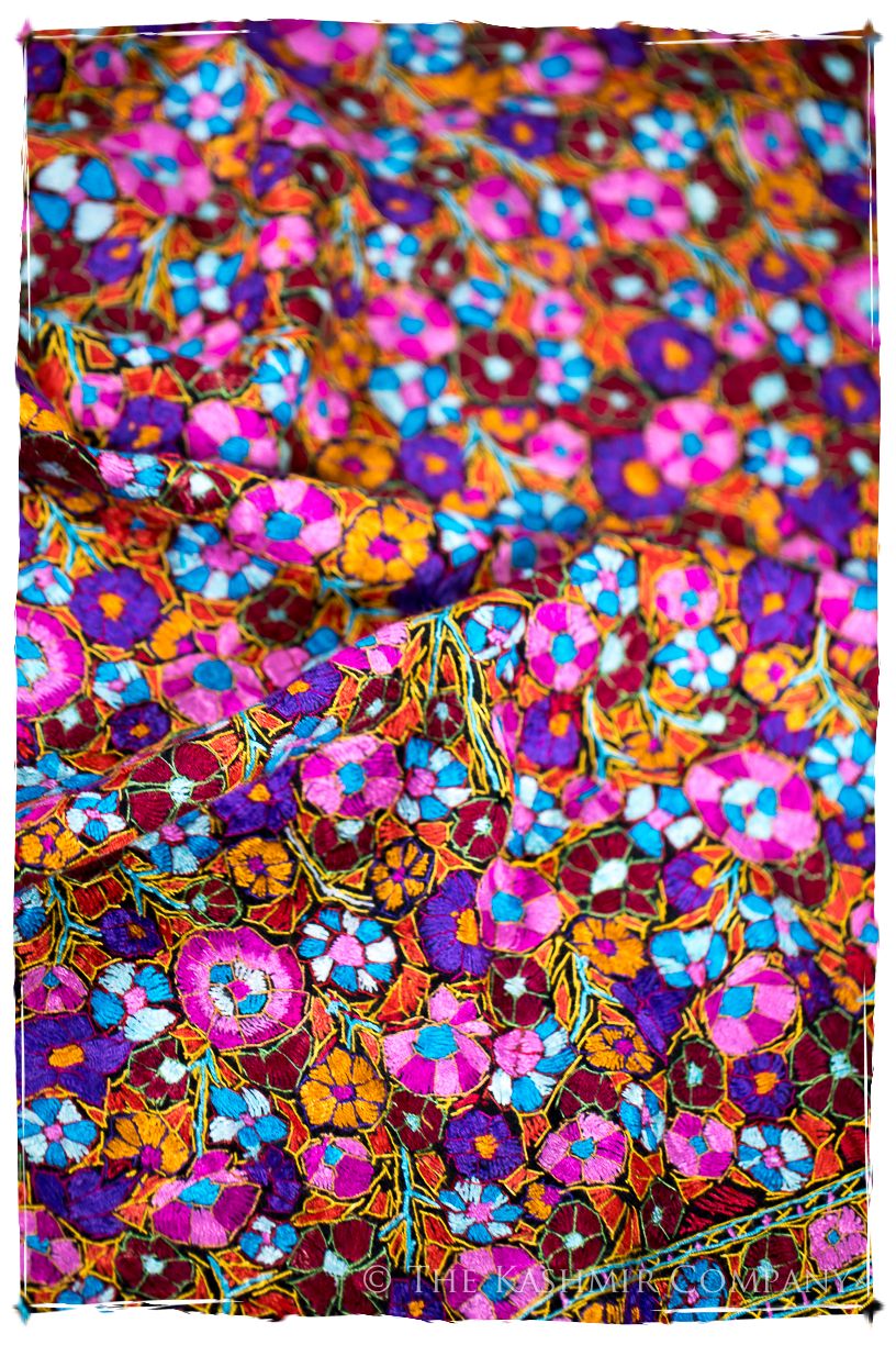 Denain Papier Mâché Fleurs La Rive Gauche Shawl