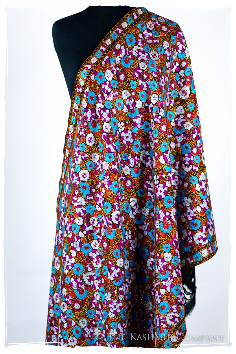 Croix Papier Mâché Fleurs La Rive Gauche Shawl