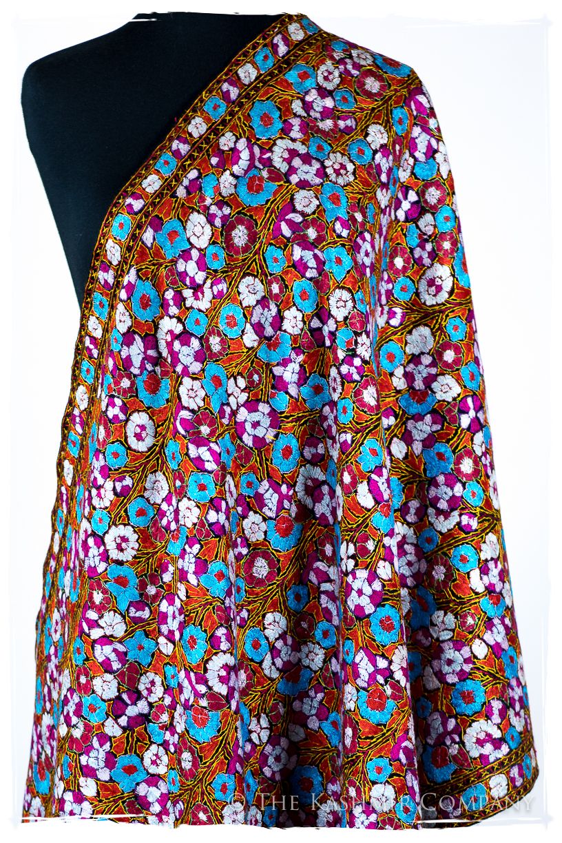 Croix Papier Mâché Fleurs La Rive Gauche Shawl
