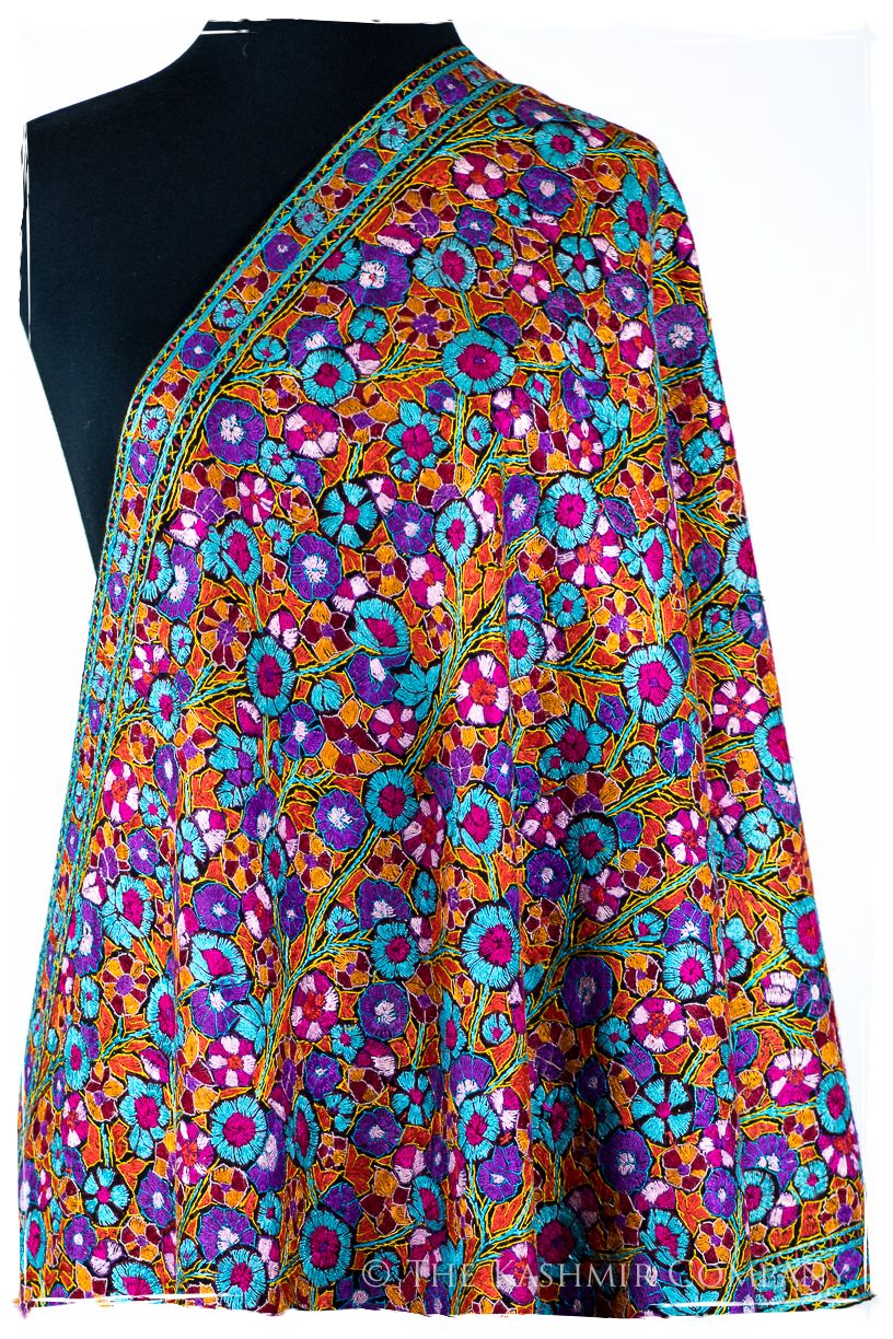 Beaune Papier Mâché Fleurs La Rive Gauche Shawl