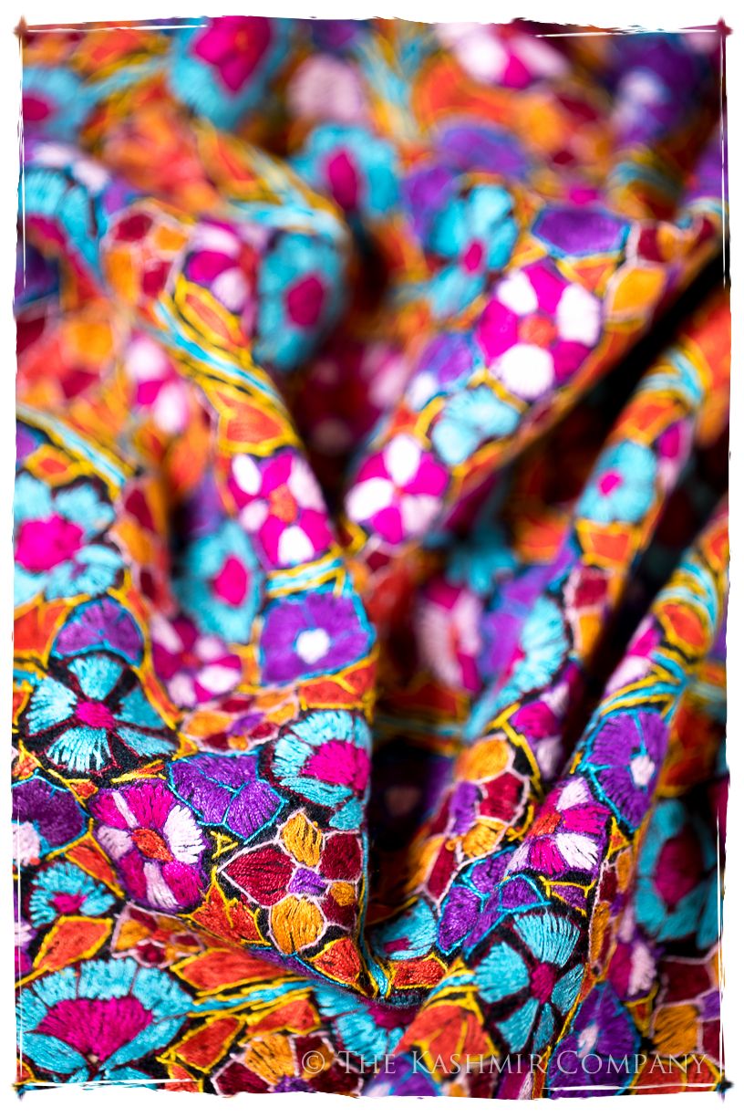 Beaune Papier Mâché Fleurs La Rive Gauche Shawl