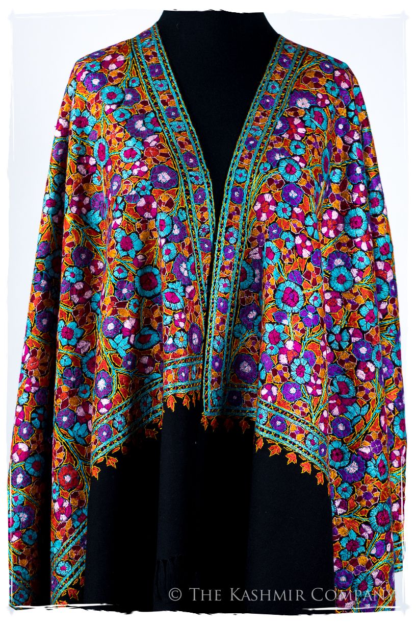 Beaune Papier Mâché Fleurs La Rive Gauche Shawl