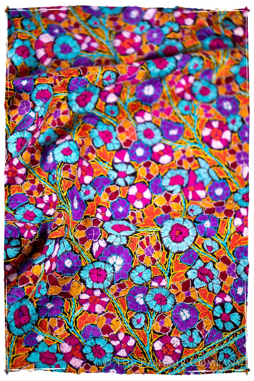 Beaune Papier Mâché Fleurs La Rive Gauche Shawl
