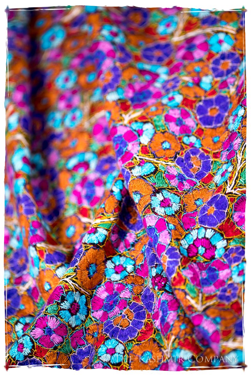 Millau Papier Mâché Fleurs La Rive Gauche Shawl