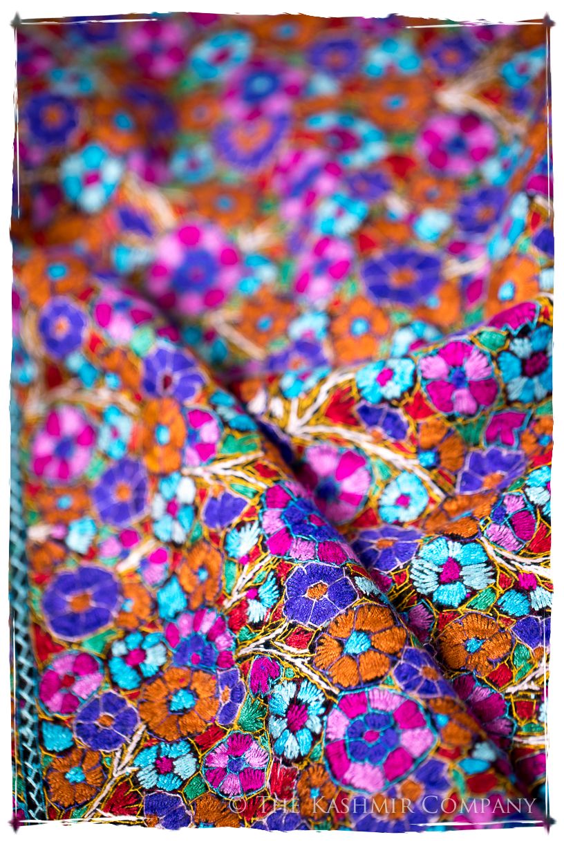 Millau Papier Mâché Fleurs La Rive Gauche Shawl