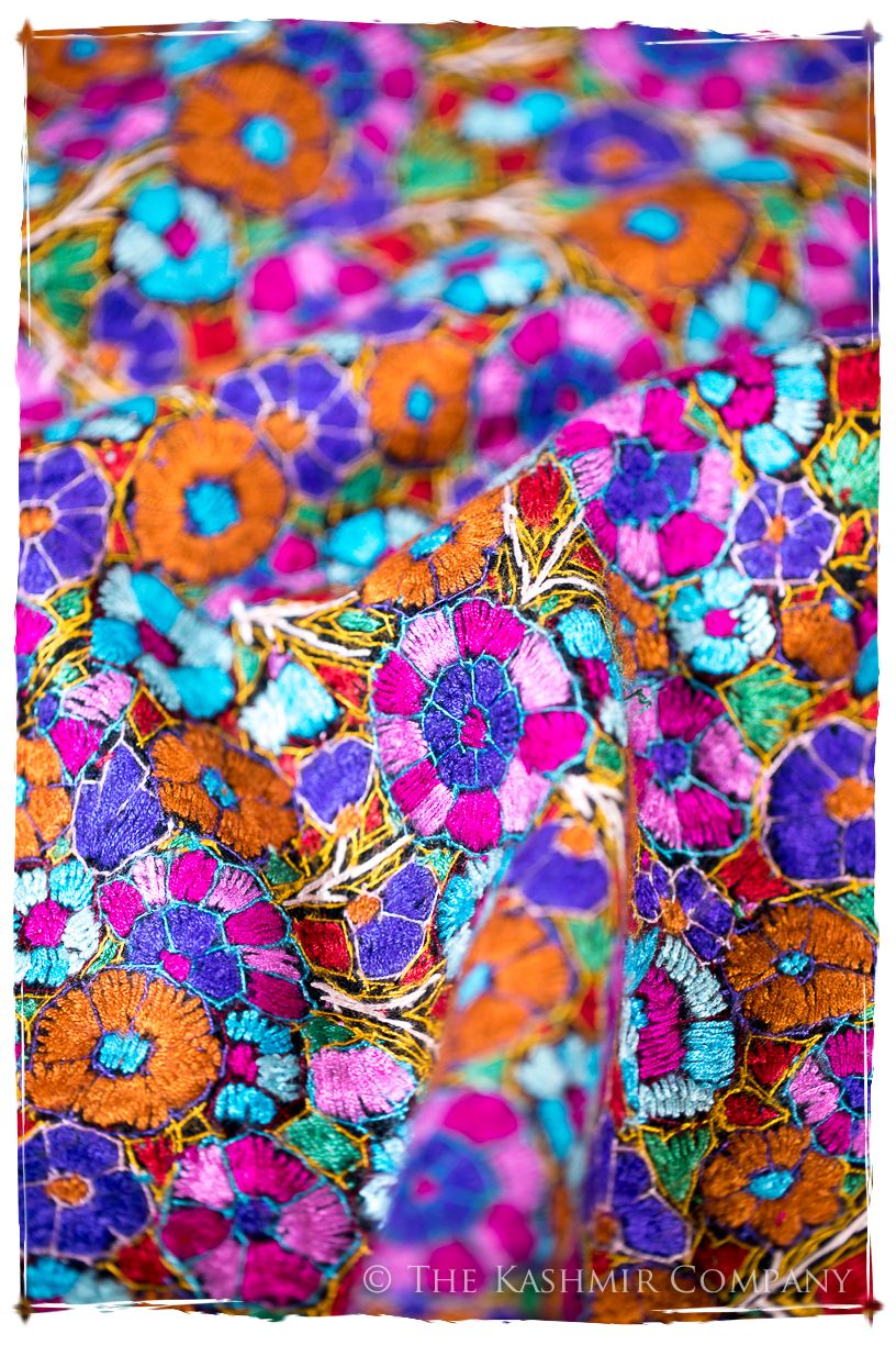 Millau Papier Mâché Fleurs La Rive Gauche Shawl