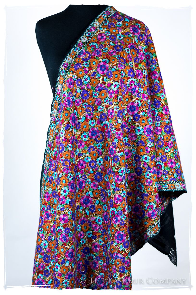 Millau Papier Mâché Fleurs La Rive Gauche Shawl
