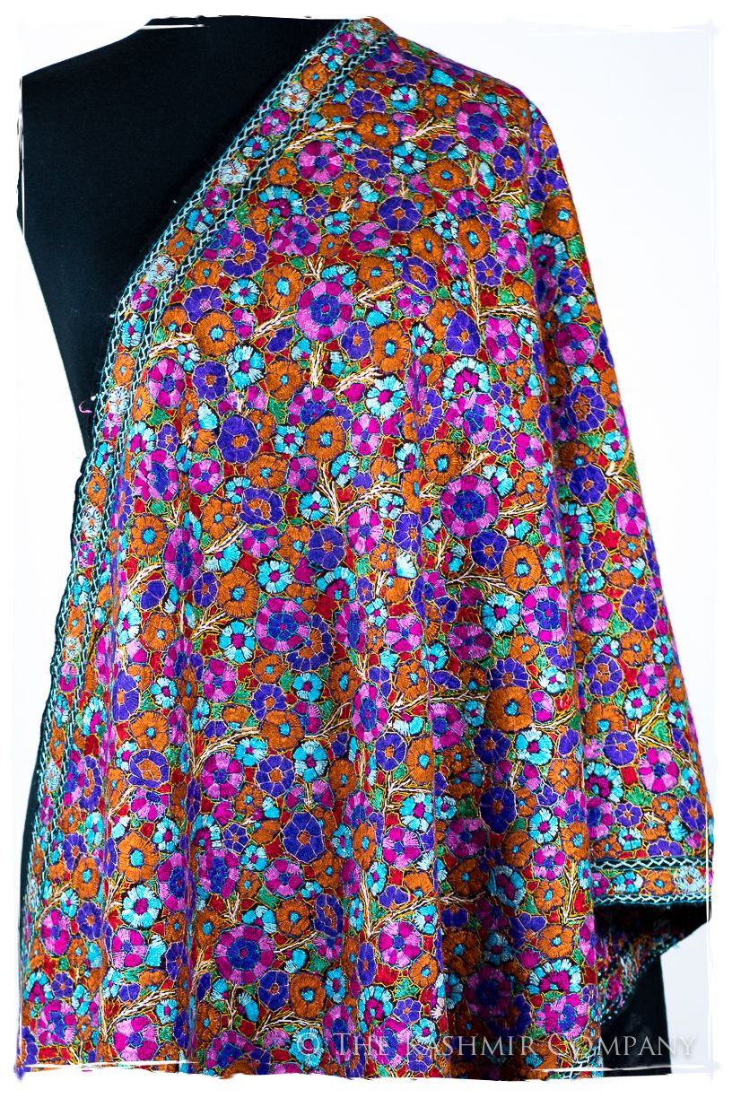 Millau Papier Mâché Fleurs La Rive Gauche Shawl