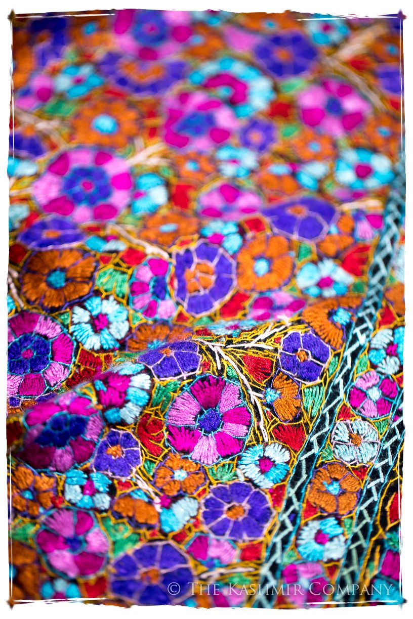 Millau Papier Mâché Fleurs La Rive Gauche Shawl