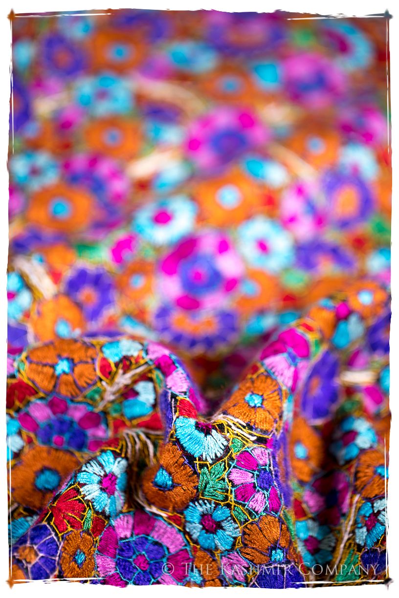Millau Papier Mâché Fleurs La Rive Gauche Shawl