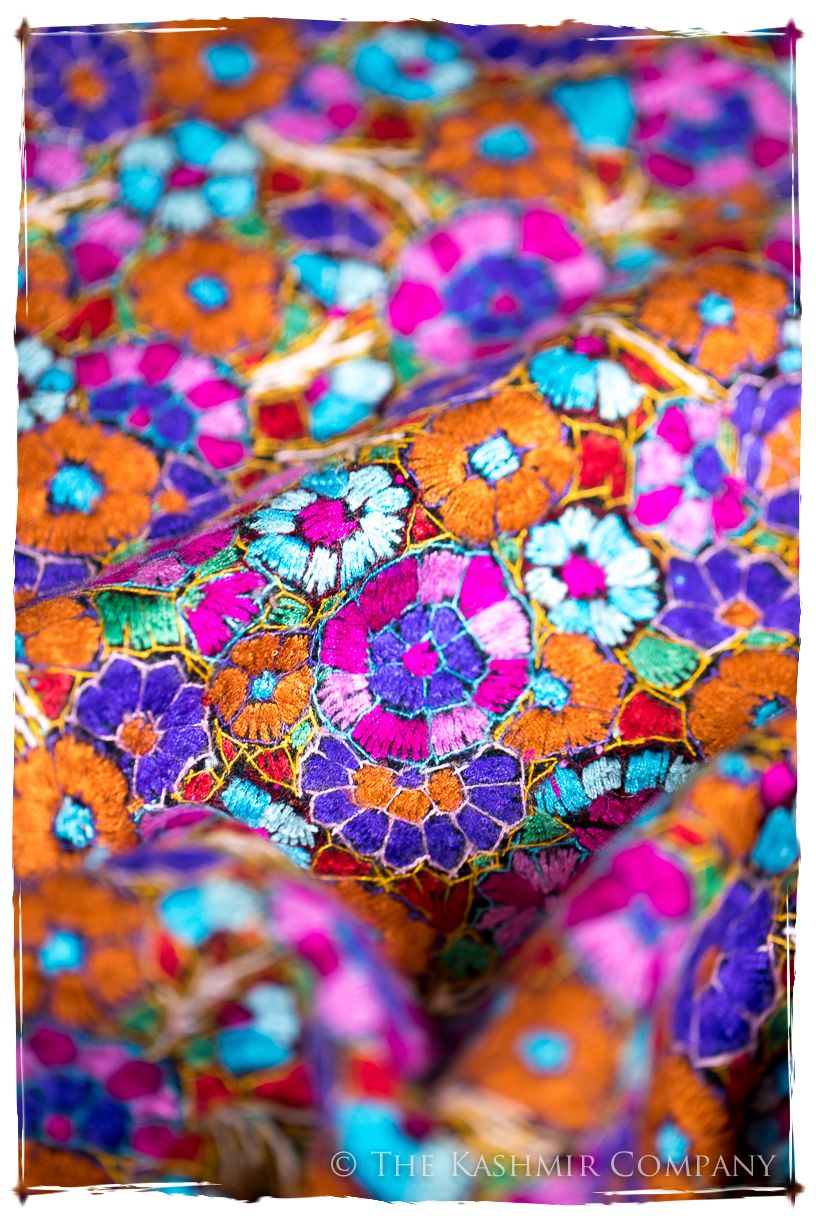 Millau Papier Mâché Fleurs La Rive Gauche Shawl